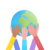 Earth's 911 logo White